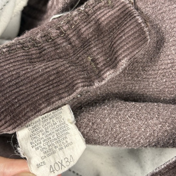 Vintage L.L‎ Bean Men's Corduroy Pants, Size 40x34 Outdoor  Made in USA - Picture 6 of 11